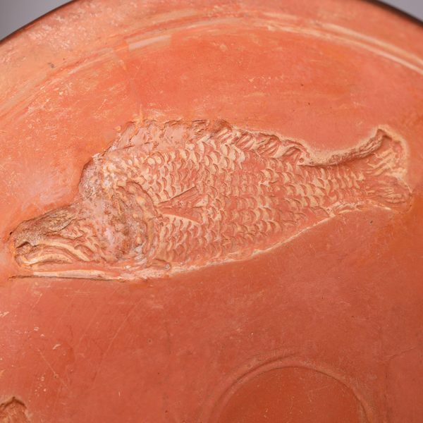 Roman Redware Bowl with Fish