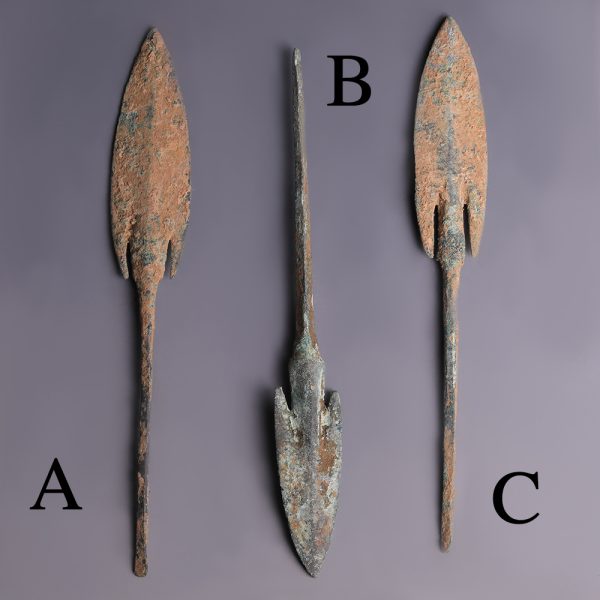 Selection of Luristan Bronze Arrowheads