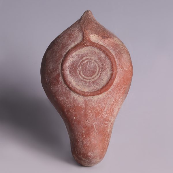 Roman North African Oil Lamp with Dog