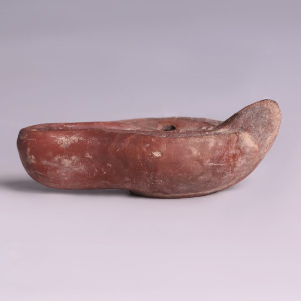 Roman North African Oil Lamp with Dog