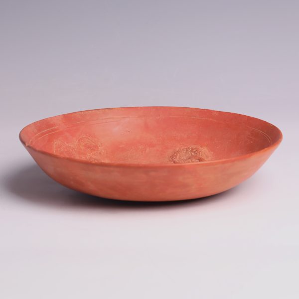 Roman Redware Bowl with Bacchus and Maenad