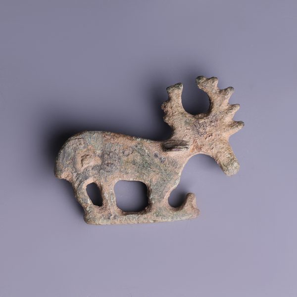 Romano-British Bronze Stag Brooch