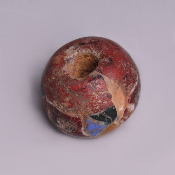 Romano-Egyptian Glass Bead with Faces