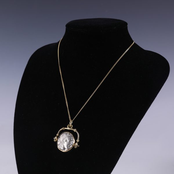 Greek Athenian Silver Tetradrachm Pendant