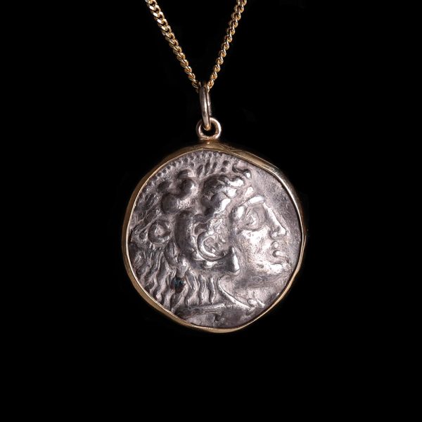 Alexander the Great Silver Tetradrachm Pendant