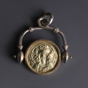Byzantine Gold Histamenon Swivel Pendant
