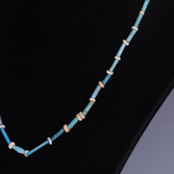 Egyptian Necklace with Turquoise Faience Beads