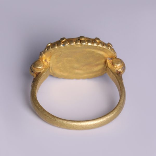 Roman Gold Ring with Carnelian Intaglio of Mars