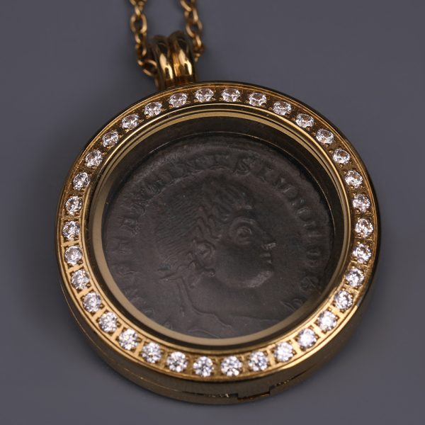 Roman Bronze Constantine II Follis Necklace