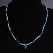Egyptian Turquoise Necklace with Grape Amulet