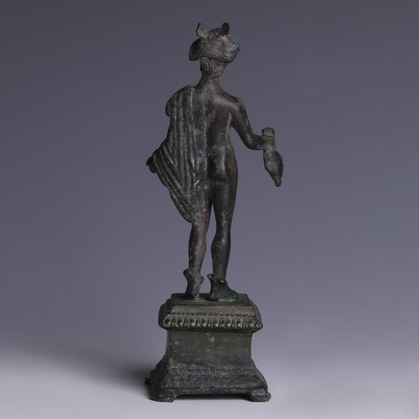 Roman Bronze Mercury Statue