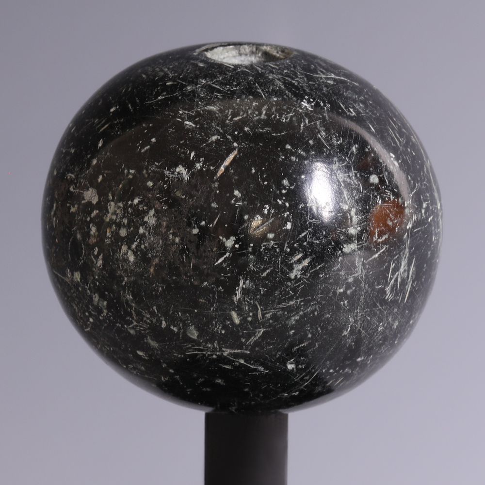 Western Asiatic Black Limestone Macehead Western Asiatic Black Limestone Macehead