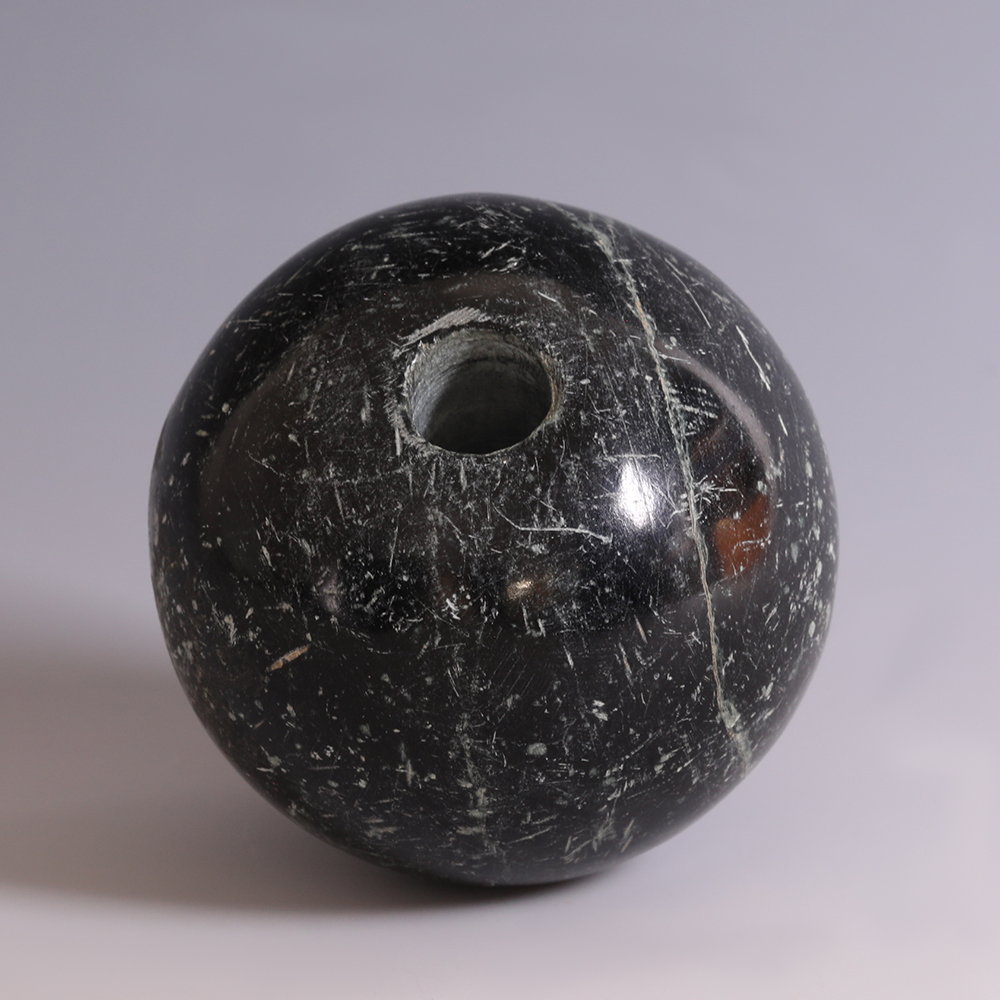 Western Asiatic Black Limestone Macehead Western Asiatic Black Limestone Macehead
