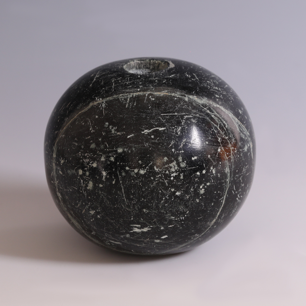 Western Asiatic Black Limestone Macehead Western Asiatic Black Limestone Macehead