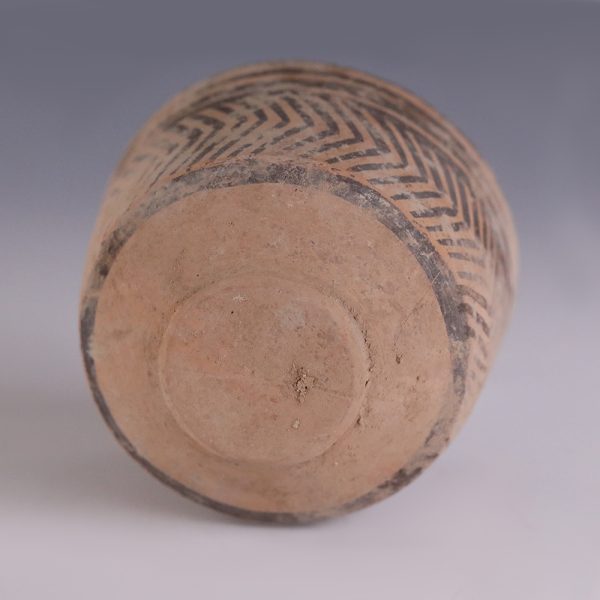 Indus Valley Terracotta Bowl with Arrow Design