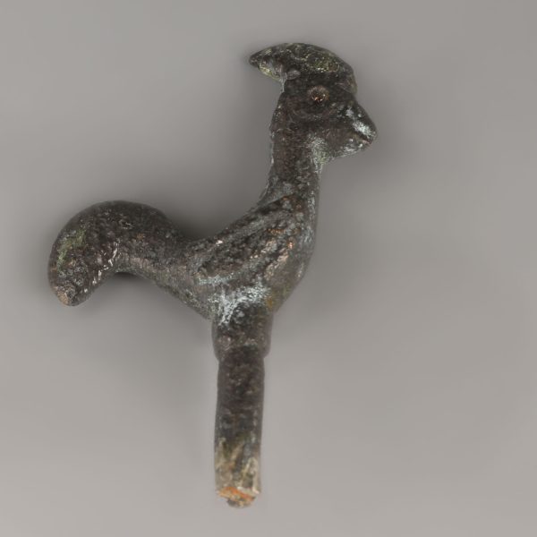 Ancient Roman Bronze Cockerel Figurine