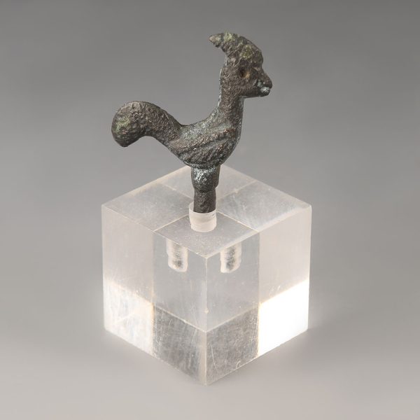 Ancient Roman Bronze Cockerel Figurine