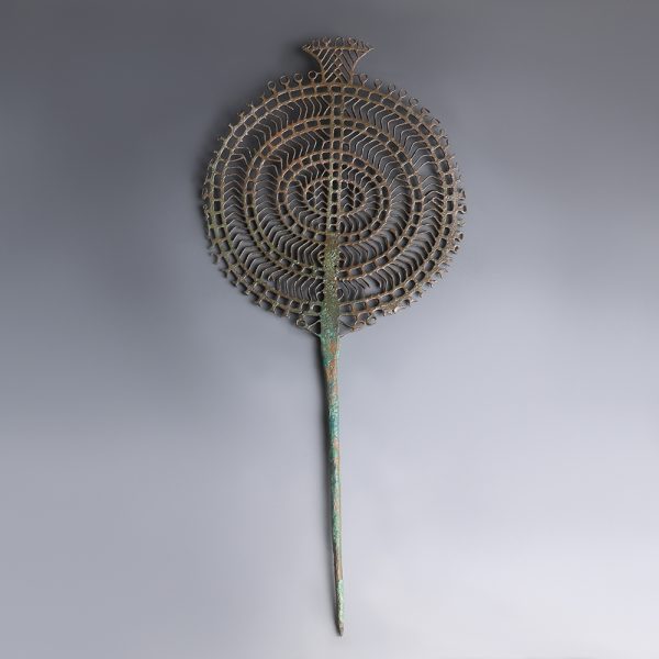 Western Asiatic Bronze Openwork Decorated Pin