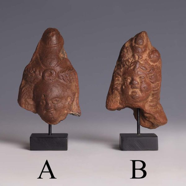 Selection of Romano-Egyptian Terracotta Heads of Harpocrates