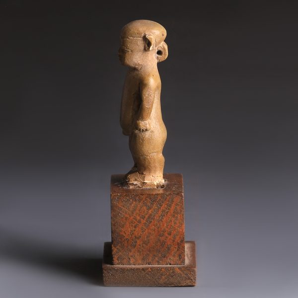 Egyptian Faience Figurine of Pataikos