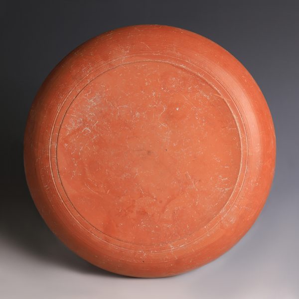 Roman Redware Bowl with Concentric Circles