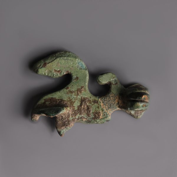 Romano-Celtic Bronze Zoomorphic Fibula