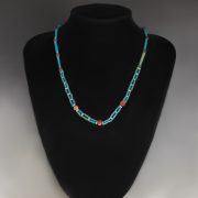 Ancient Egyptian Faience and Jasper Necklace