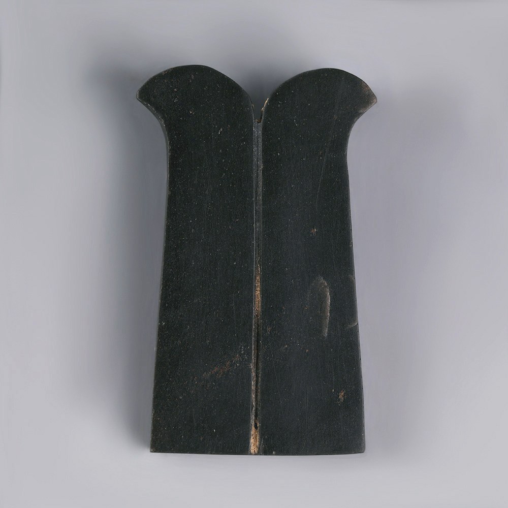 Ancient Egyptian Polished Obsidian Double Plumes Amulet Ancient Egyptian Polished Obsidian Double Plumes Amulet