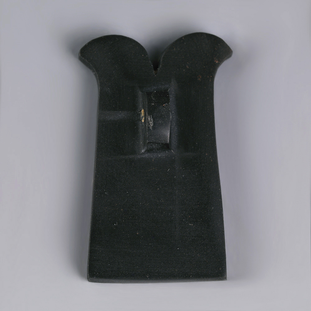 Ancient Egyptian Polished Obsidian Double Plumes Amulet Ancient Egyptian Polished Obsidian Double Plumes Amulet