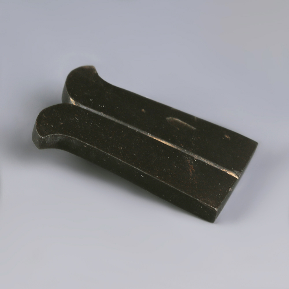 Ancient Egyptian Polished Obsidian Double Plumes Amulet Ancient Egyptian Polished Obsidian Double Plumes Amulet