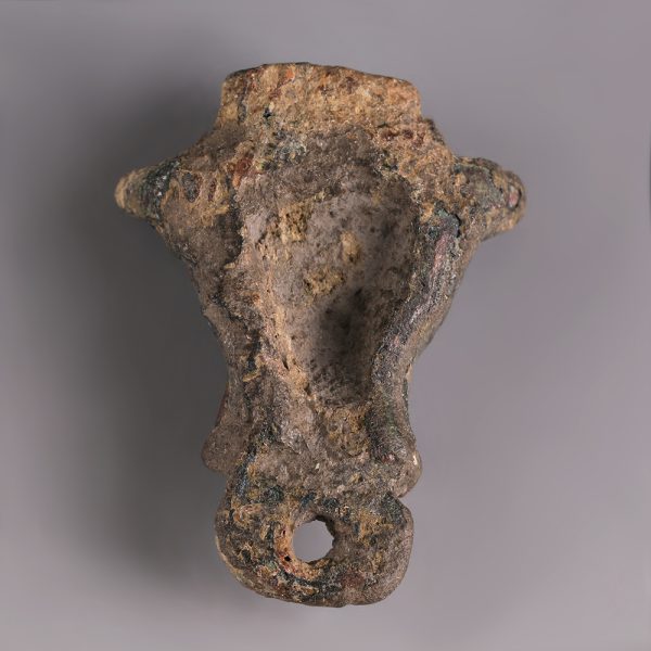 Ancient Roman Bronze Bull Head Appliqué