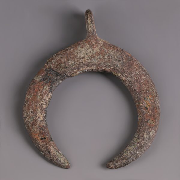 Ancient Roman Bronze Lunar Amulet