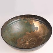 Assyrian Bronze Bowl with a Relief Rosette