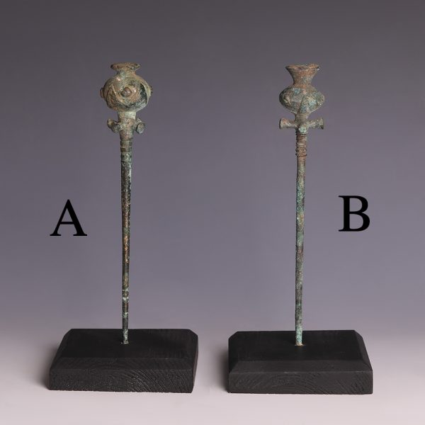 Selection of Large Luristan Floral Garment-Pins