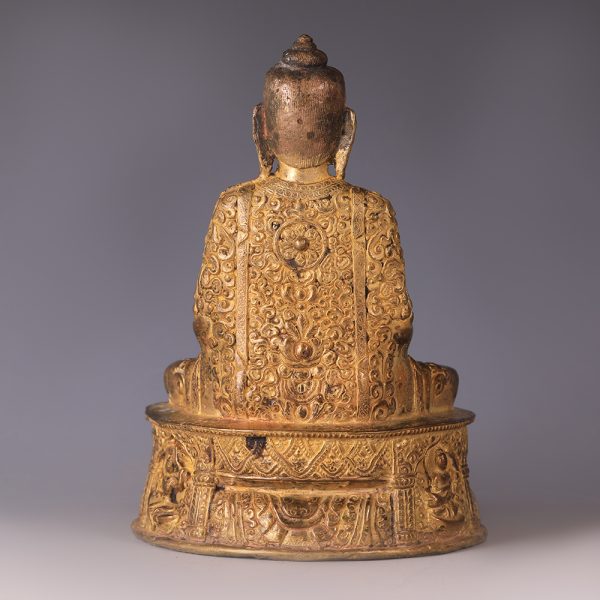 Sino-Tibetan Gilt Bronze Buddha Figure