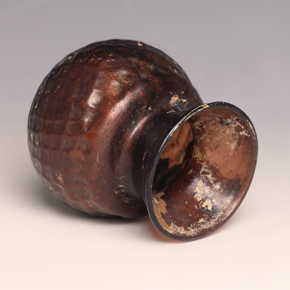 Byzantine Aubergine Glass Jar Byzantine Aubergine Glass Jar
