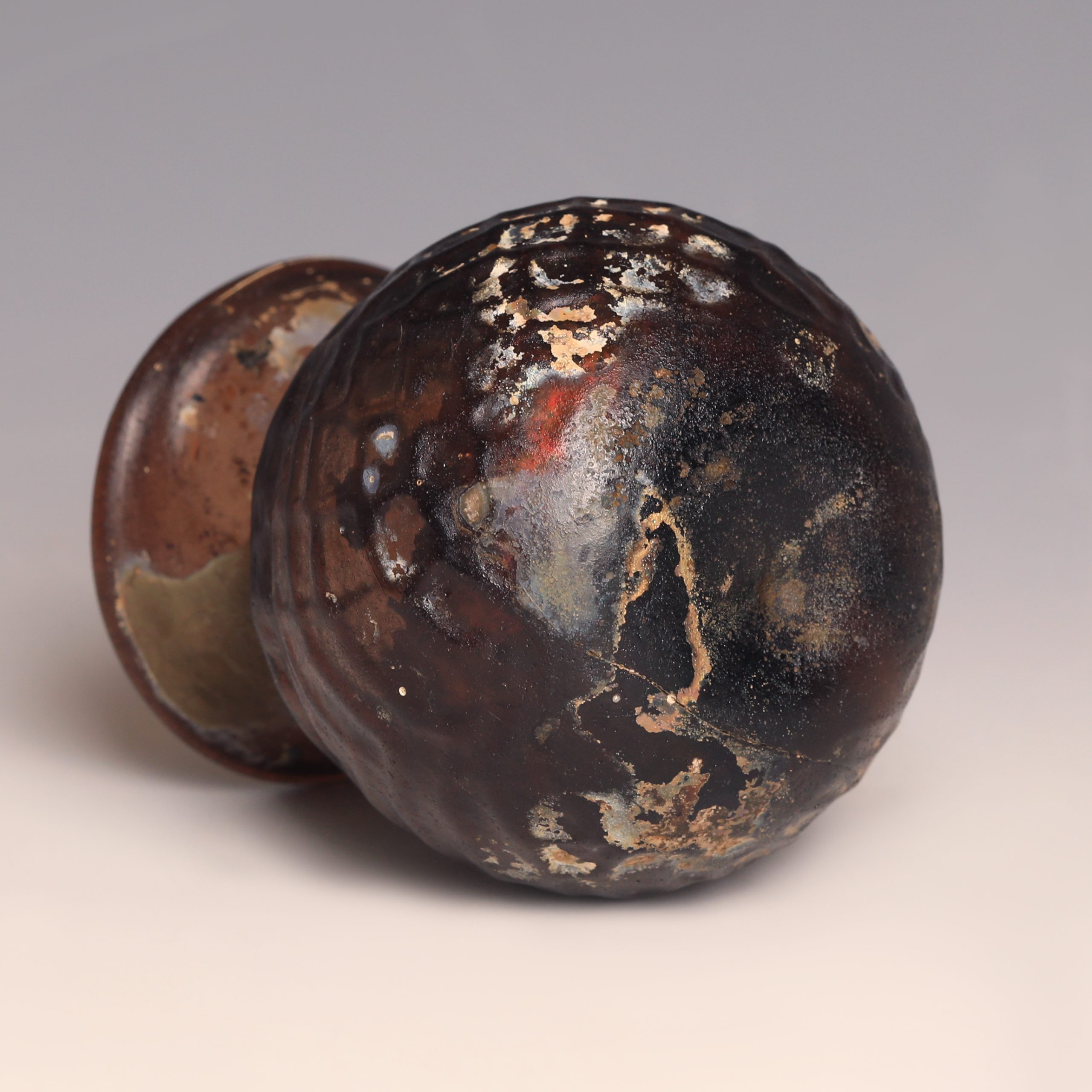 Byzantine Aubergine Glass Jar Byzantine Aubergine Glass Jar