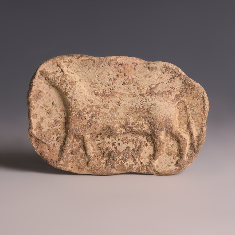 Old Babylonian Terracotta Plaque of Zoomorphic Scene Old Babylonian Terracotta Plaque of Zoomorphic Scene