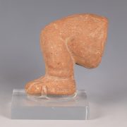 Ancient Greek Hellenistic Terracotta Vessel in form of a Leg