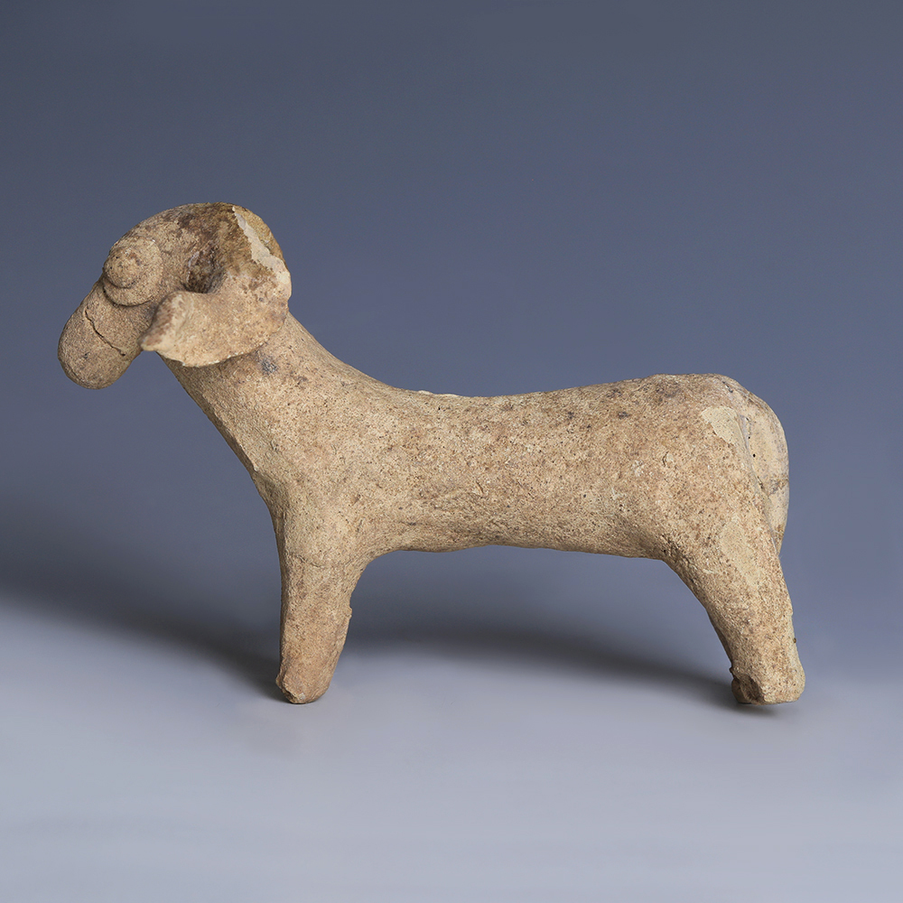 Assyrian Clay Ram Figurine Assyrian Clay Ram Figurine