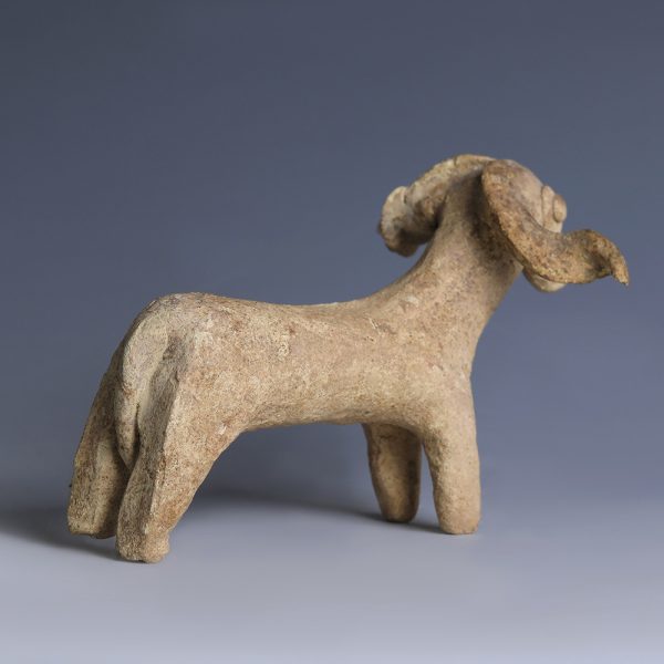 Assyrian Clay Ram Figurine