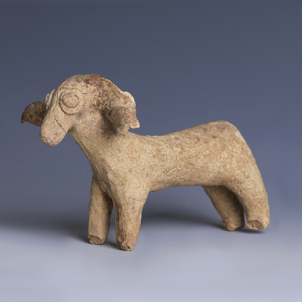 Assyrian Clay Ram Figurine Assyrian Clay Ram Figurine