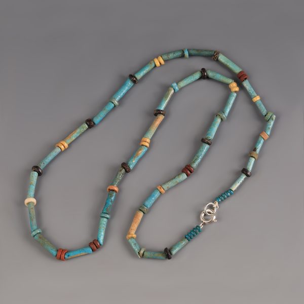 Egyptian Polychrome Faience Beaded Necklace