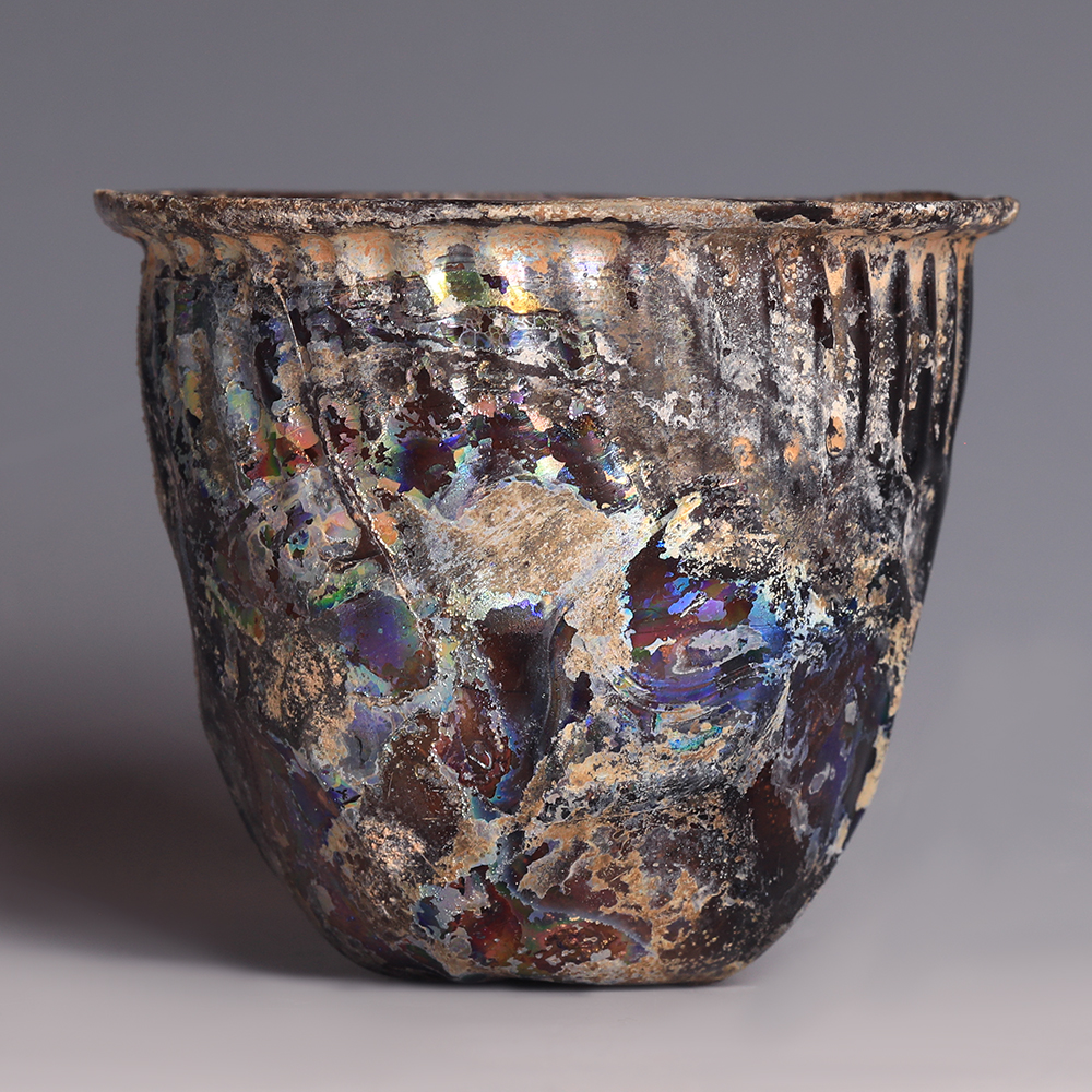 Roman Aubergine Glass Beaker Roman Aubergine Glass Beaker