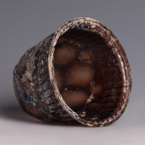Roman Aubergine Glass Beaker