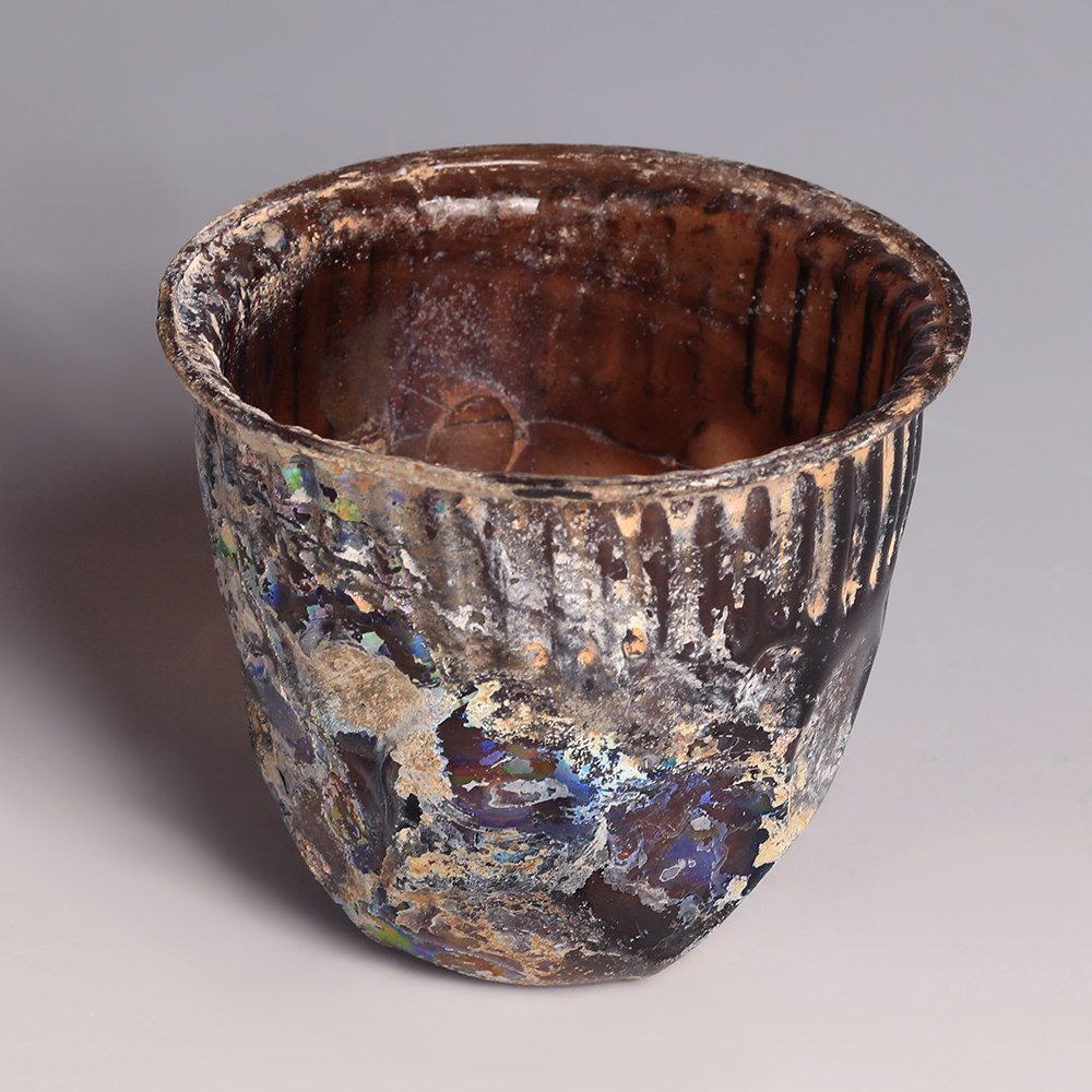 Roman Aubergine Glass Beaker Roman Aubergine Glass Beaker