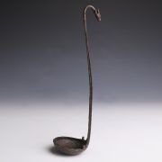 Roman Bronze Ladle Spoon with Animal-Head Handle