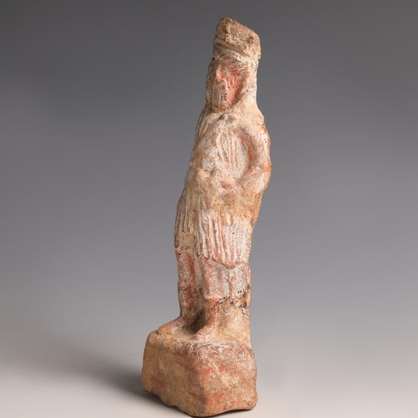 Ancient Greek Terracotta Statuette of an Actor