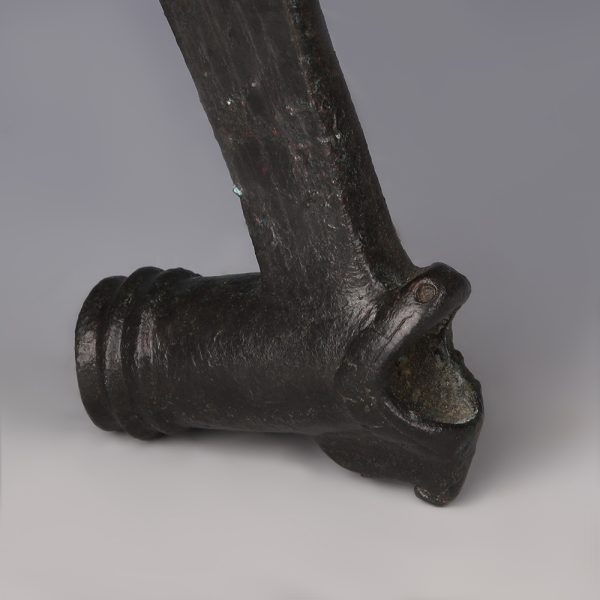 Luristan Bronze Axe Head with Zoomorphic Socket