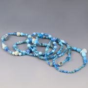 Selection of Ancient Roman Blue Glass Beaded Bracelets